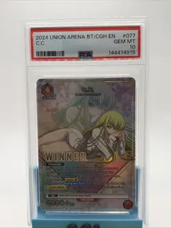 PSA 10 GEM MINT Union Arena C.C. Winner Card UEPR/CGH-1-077 Code Geass English - Image 1