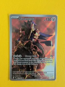 Zamazenta 201/182 Destined Rivals Full Art Illustration Rare Pokemon Card - Image 1