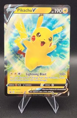 Pikachu V SWSH198 SWSH: Sword & Shield Promo Cards Holo - Image 1