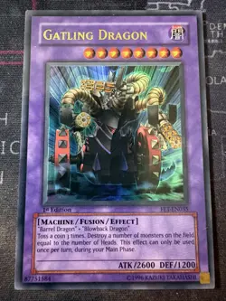 Gatling Dragon FET-EN035 Flaming Eternity 1st Edition Ultra Rare - Image 1