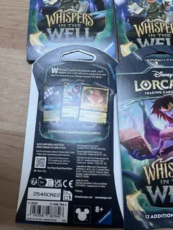 Lot Of 4 disney lorcana whispers in the well Sleeved Booster Pack - Image 2