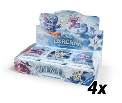 Disney Lorcana TCG Winterspell Booster Box 4 Boxes ❄ - Image 1