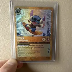 Disney Lorcana Stitch - Carefree Snowboarder Enchanted Foil Promo - Image 1