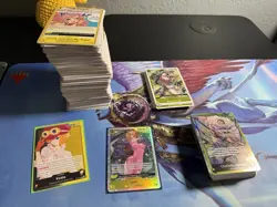 One Piece Card Game TCG 330+ Card Lot With Starter Deck Big Mom Pirates - Image 1