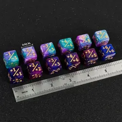 Eye-Catching 24 PCS Mixed Color D6 Dice Counters for Card Games - Safe & Fun - Image 5