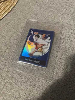 One Piece Dodgers Promo Card Monkey D. Luffy DON 2026 - Image 3