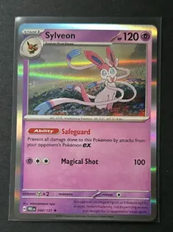 Sylveon Holo 040/131 Prismatic Evolutions English Pokemon Card - Image 1