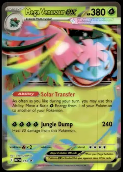 Mega Venusaur ex (JUMBO CARD) 013 Mega Evolution Promo Pokemon Near Mint - Image 1