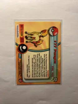 Ponyta #77 2000 Topps Pokemon Card TV Animation Edition Series 2 Blue Logo - Image 2