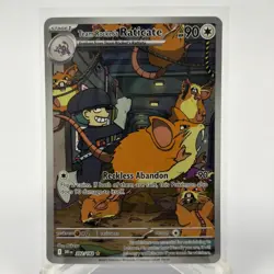 Team Rocket's Raticate Illustration Rare SV10: Destined Rivals 202/182 NM Card - Image 1