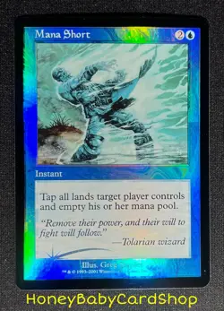 MTG Seventh Edition 2001 Mana Short Foil NM Card English 7ED Rare - Image 2