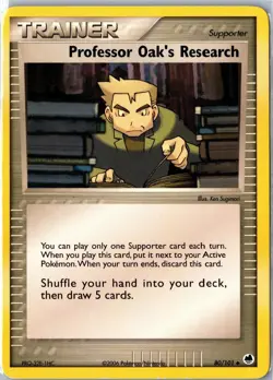 Pokemon Card - Professor Oak's Research 80/101 Dragon Frontiers Uncommon MP - Image 1