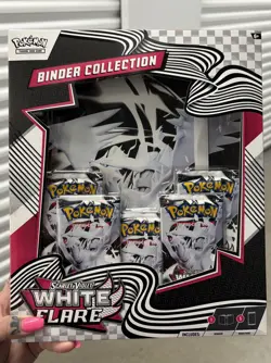 Pokemon White Flare Binder Collection Box Brand New Sealed - Image 1