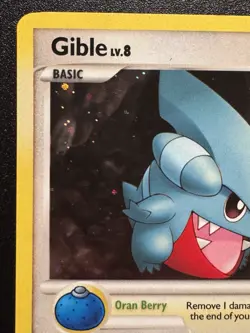 Gible 7/17 POP Series 6 Promo Pokemon Card Cosmos Holo Foil Rare Swirl Near Mint - Image 3