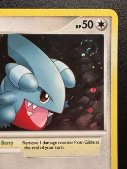 Gible 7/17 POP Series 6 Promo Pokemon Card Cosmos Holo Foil Rare Swirl Near Mint - Image 4