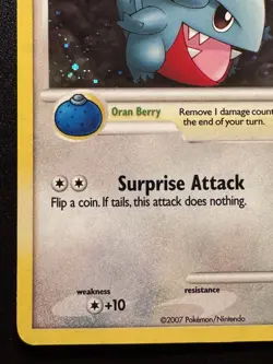 Gible 7/17 POP Series 6 Promo Pokemon Card Cosmos Holo Foil Rare Swirl Near Mint - Image 5