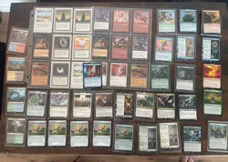 MTG Card Lot See Pictures: Revised, Tempest, Dominaria Mythics/Rares/Lands - Image 1