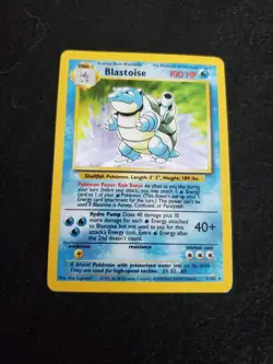 Blastoise Holo 2/102 Pokemon Card - Image 1