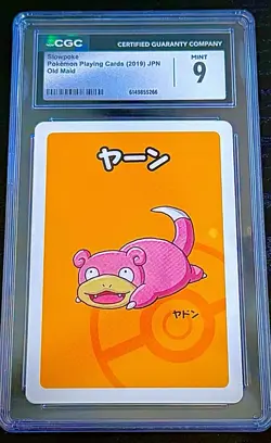 Pokemon 2019 Old Maid Slowpoke Pokemon Playing Cards Japanese CGC 9 Graded - Image 1