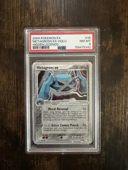 Metagross EX Hidden Legends Holo Card PSA 8 (95/101) - Image 1