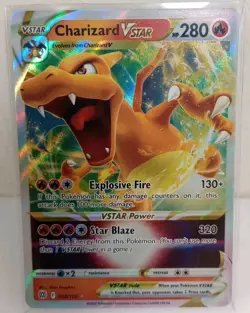 Pokemon TCG Charizard VSTAR 018/172 Brilliant Stars Ultra Rare Holo Card 2022 NM - Image 1
