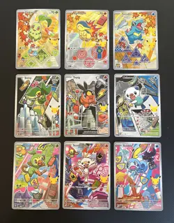 Pokemon First Partner Illustration Collection Series 2 Complete Set 9 Cards - Image 1