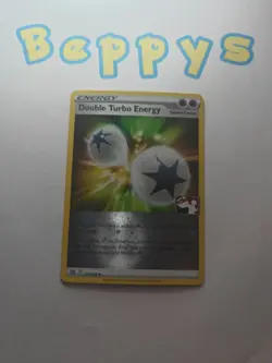 Double Turbo Energy 151/172 Holo SWIRL Stamp Play Pokemon Prize Pack 4 - Image 1