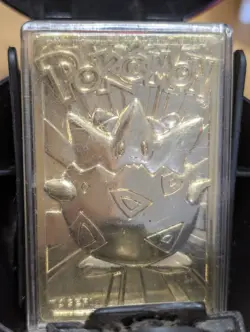 Vintage 1999 Burger King 23K Gold Plated Pokemon Card Lot Mewtwo Togepi COA - Image 3