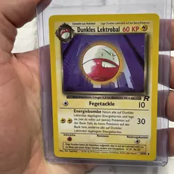 Pokemon Dark Electode Dunkles Lektrobal German 34/82 - NM Near Mint Pokemon Card - Image 1