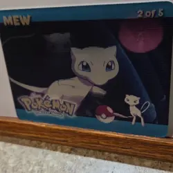 Pokemon Mew Lenticular Full Motion The First Movie Promotional Card 2 Of 5 - Image 1