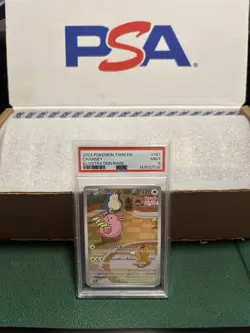 Pokemon TCG: Twilight Masquerade, Chansey Illustration Rare #187/167, PSA 9 Mint - Image 1