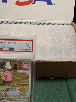 Pokemon TCG: Twilight Masquerade, Chansey Illustration Rare #187/167, PSA 9 Mint - Image 3