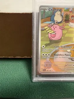 Pokemon TCG: Twilight Masquerade, Chansey Illustration Rare #187/167, PSA 9 Mint - Image 5