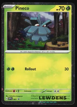 Pineco - SVP 061 - Cosmos Holo - SV Black Star Promos - Pokemon Card - Image 1