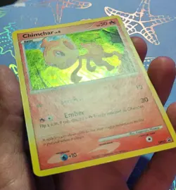 Chimchar DP02 Diamond & Pearl Black Star Promo Holo Pokemon Card NM - Image 3