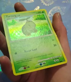 2007 Turtwig DP01 Holo Diamond & Pearl Promo w/ Swirl! LP - Image 3