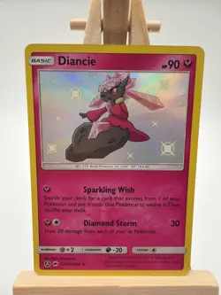 Diancie - SV36/SV94 - Pokemon Hidden Fates Sun & Moon Shiny Rare Card NM - Image 1