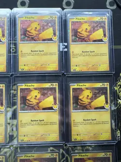 Pokemon TCG Pikachu 051/162 Pokemon Day Cosmos Holos Lot of 12 - Image 3