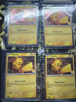 Pokemon TCG Pikachu 051/162 Pokemon Day Cosmos Holos Lot of 12 - Image 4