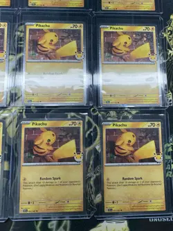 Pokemon TCG Pikachu 051/162 Pokemon Day Cosmos Holos Lot of 12 - Image 5