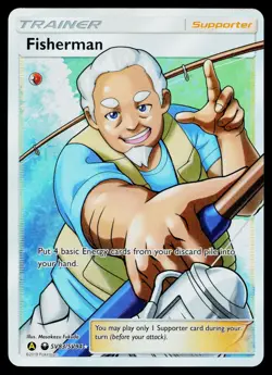 Fisherman SV83/SV94 Ultra Rare Hidden Fates Shiny Vault Pokemon Near Mint - Image 1