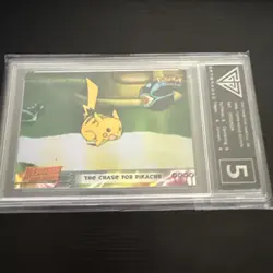 THE CHASE FOR PIKACHU #28 - SILVER HOLO - TOPPS BLUE MEWTWO SB - POKEMON CARD - Image 1