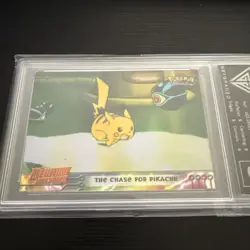 THE CHASE FOR PIKACHU #28 - SILVER HOLO - TOPPS BLUE MEWTWO SB - POKEMON CARD - Image 2