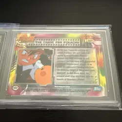 THE CHASE FOR PIKACHU #28 - SILVER HOLO - TOPPS BLUE MEWTWO SB - POKEMON CARD - Image 4