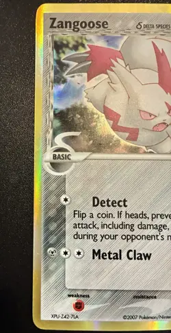 Zangoose Delta Species Holo 15/17 Pop Series 5 Pokemon TCG 2007 LP - Image 2