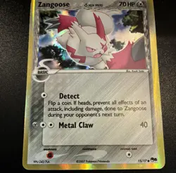 Zangoose Delta Species Holo 15/17 Pop Series 5 Pokemon TCG 2007 LP - Image 4
