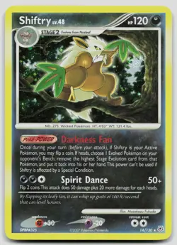 Shiftry 14/130 Diamond & Pearl Holo Pokemon MP - Image 1