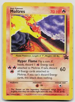 Moltres 21 Wizards Black Star Promos Pokemon DMG - Image 1
