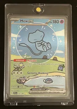 Pokemon Mew ex 232/091 SV Paldean Fates SIR Holo Full Art English Mint Condition - Image 3