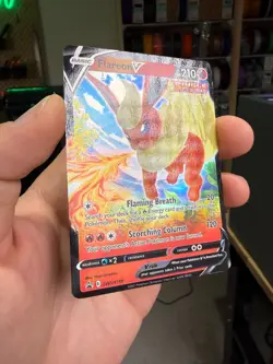 Flareon V SWSH149 Holo Promo Sword & Shield Promo Pokemon Holo - Image 2